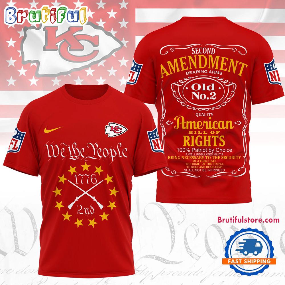 Kansas City Chiefs NFL Second Amendment Limited Edition 3D Shirt