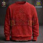 Kappa Alpha Psi 1911 Embossed Crest Heritage Red Crewneck Sweatshirt