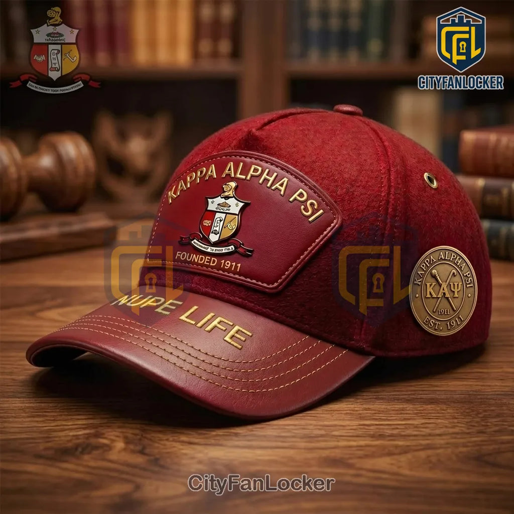 Kappa Alpha Psi Founded 1911 Nupe Life Crimson Adjustable Cap