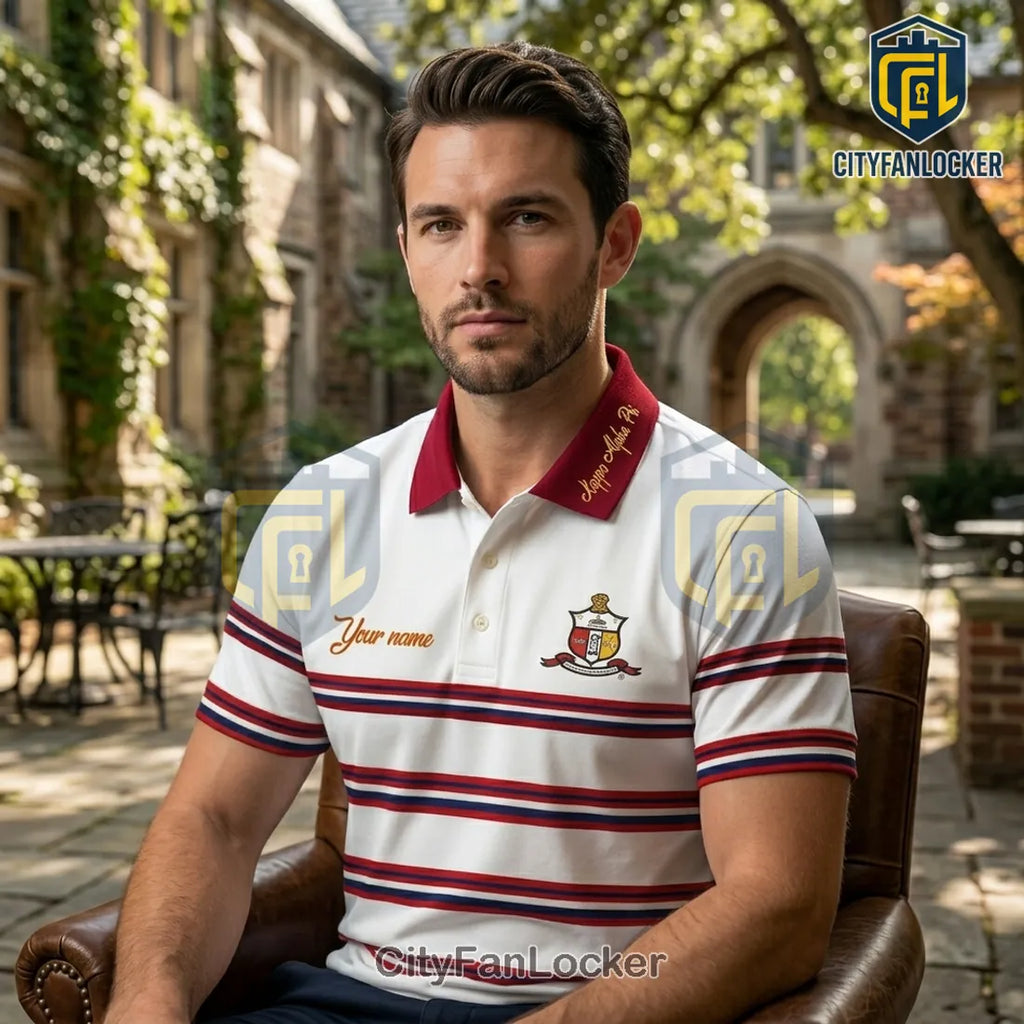 Kappa Alpha Psi Fraternity Crest Emblem Custom Polo Shirt