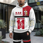 Kappa Alpha Psi Fraternity Crimson White Embroidered Logo Hooded Jogger Set