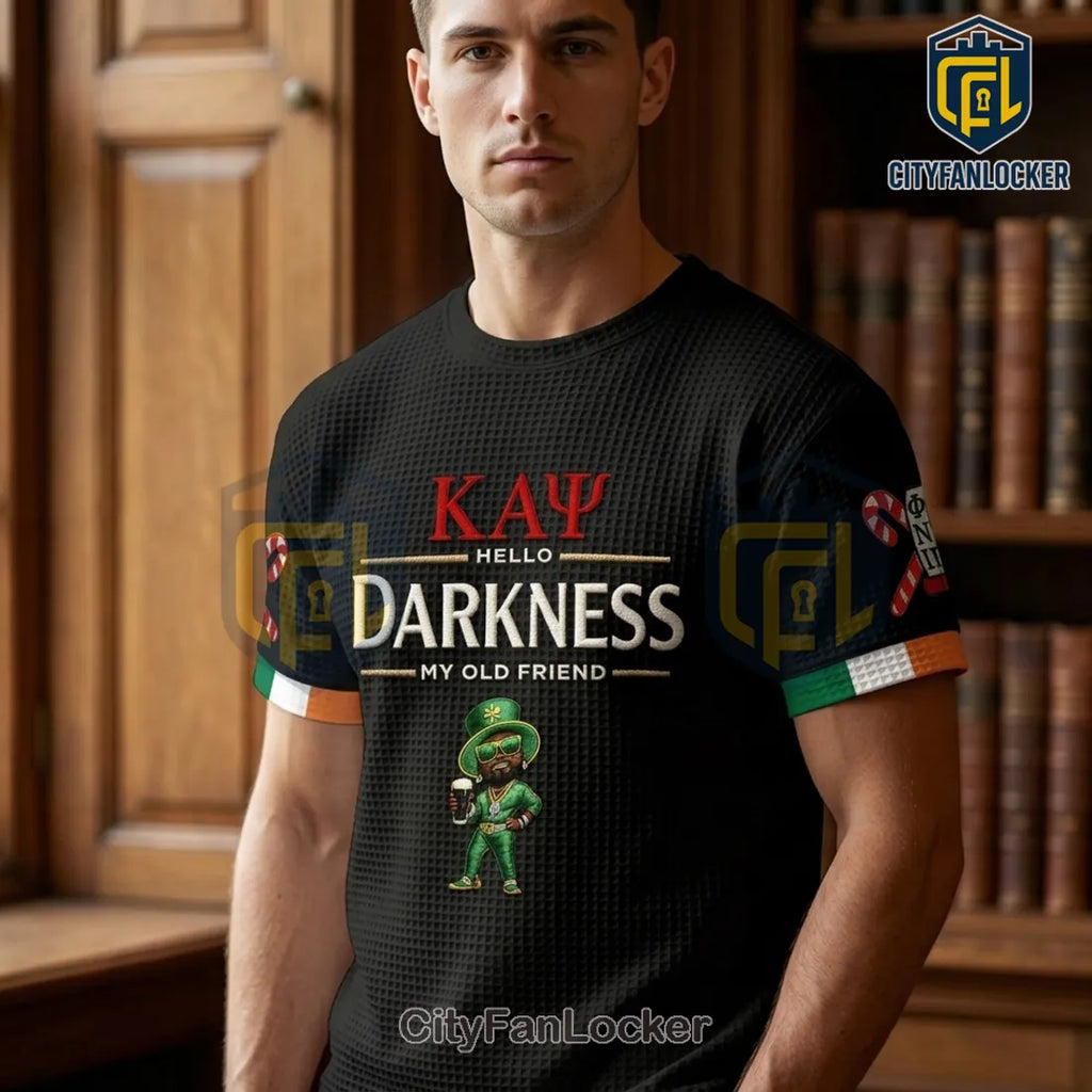 Kappa Alpha Psi Hello Darkness St. Patrick’s Day Black Shirt