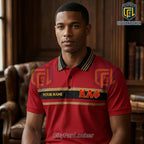 Kappa Alpha Psi Red and Gold Personalized Polo Shirt