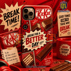 KitKat Break Time Red Slim Phone Case