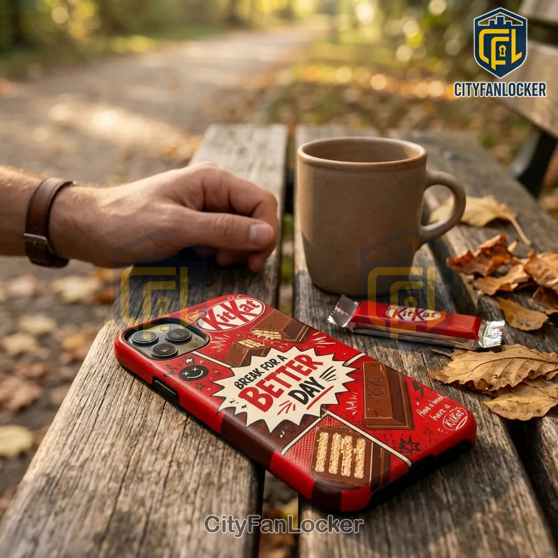 KitKat Break Time Red Slim Phone Case
