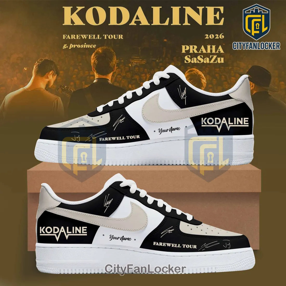 Kodaline Farewell Tour 2026 Custom Air Force 1 Sneakers