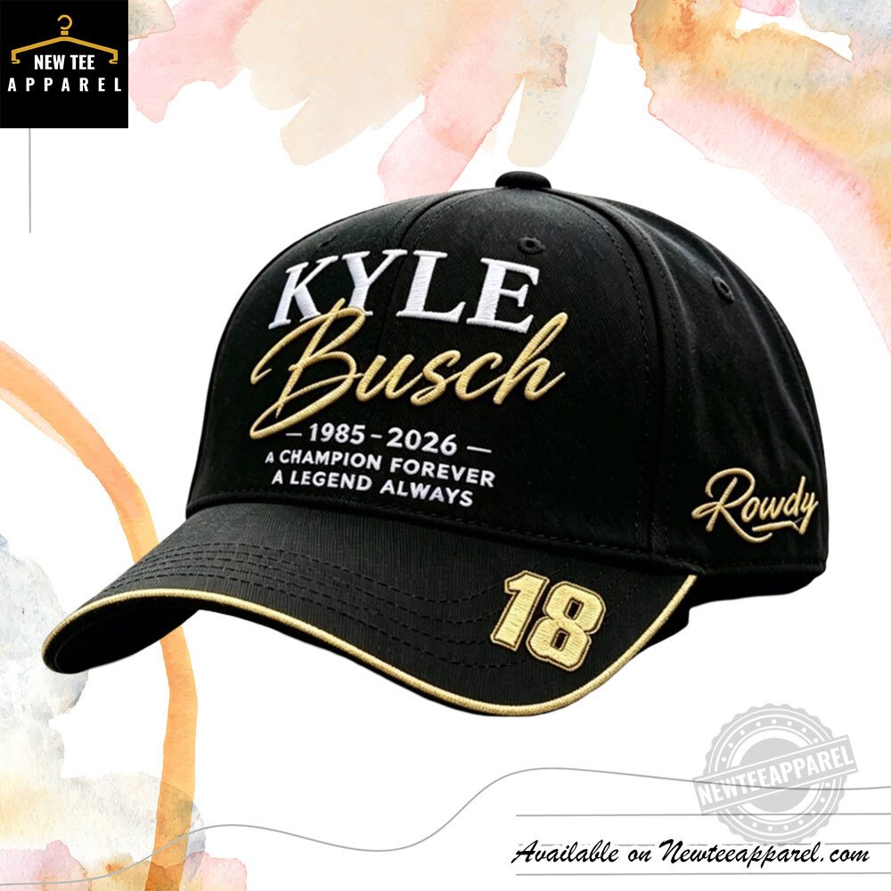 Kyle Busch 18 Custom Embroidered Hat – In Loving Memory Racing Cap