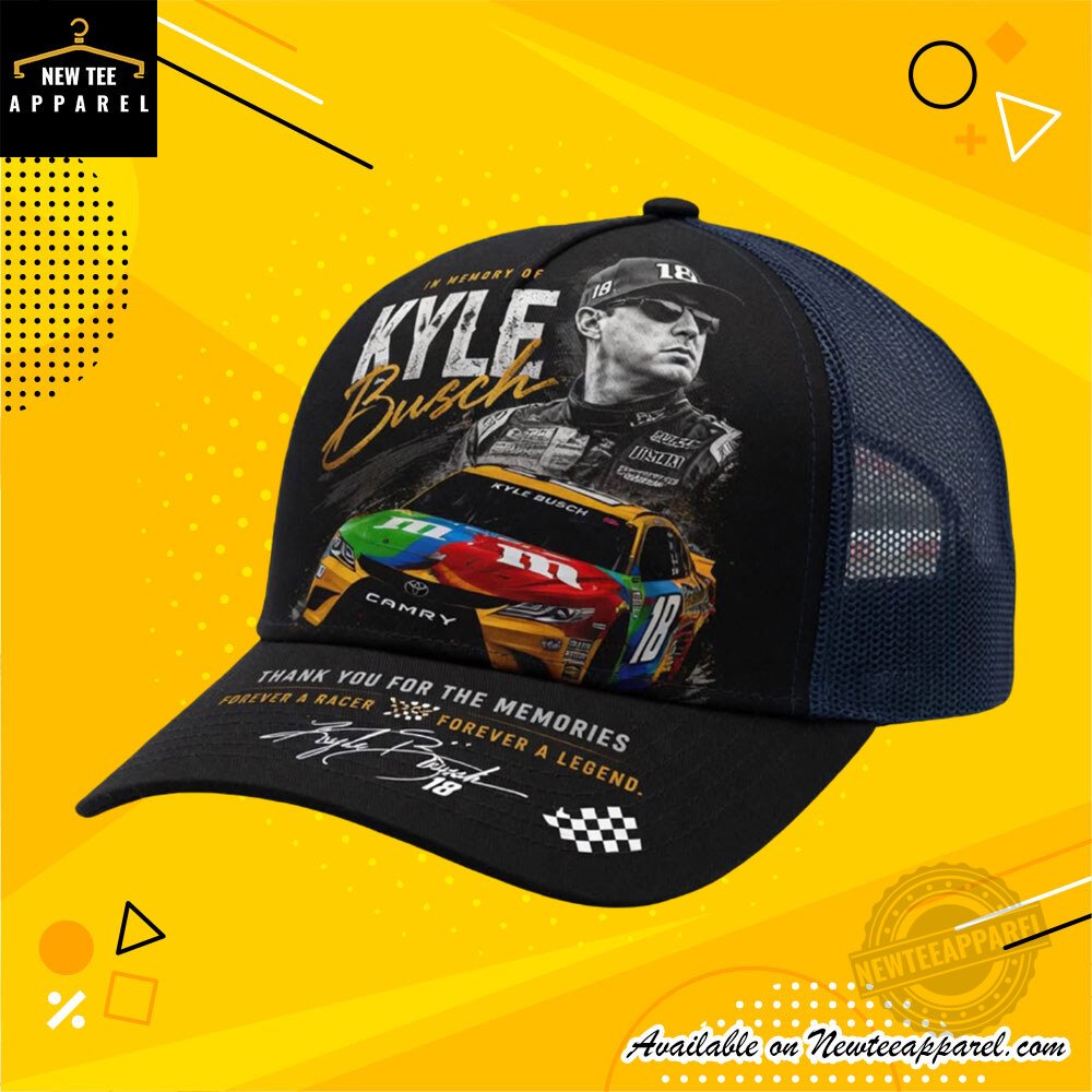 Kyle Busch 18 Custom Trucker Hat