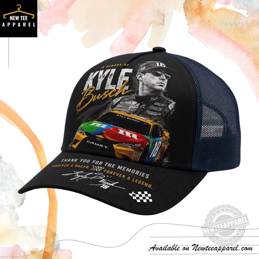 Kyle Busch 18 Custom Trucker Hat
