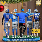 Detroit Lions Coach Dan Campell Christmas Ornaments