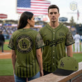 LA Dodgers Military Appreciation America 250 Camo Baseball Jersey