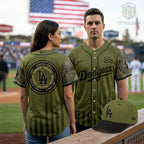 LA Dodgers Military Appreciation America 250 Camo Baseball Jersey