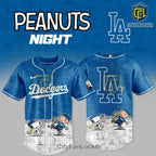 LA Dodgers Snoopy Peanuts Night 2026 Collection Baseball Jersey