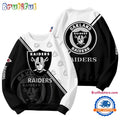 Las Vegas Raiders 2025 NFL Customized Round Neck Sweatshirt