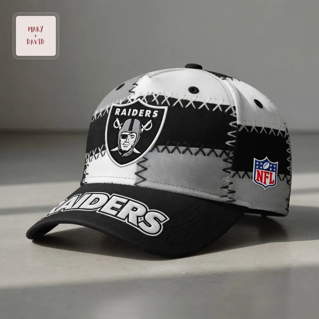 Las Vegas Raiders Premium Patchwork NFL Embroidered Snapback Cap