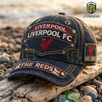 Liverpool FC Vintage Denim Embroidered Baseball Cap