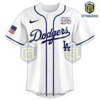 Los Angeles Dodgers 250th Anniversary Celebration Commemorative Baseball Jersey