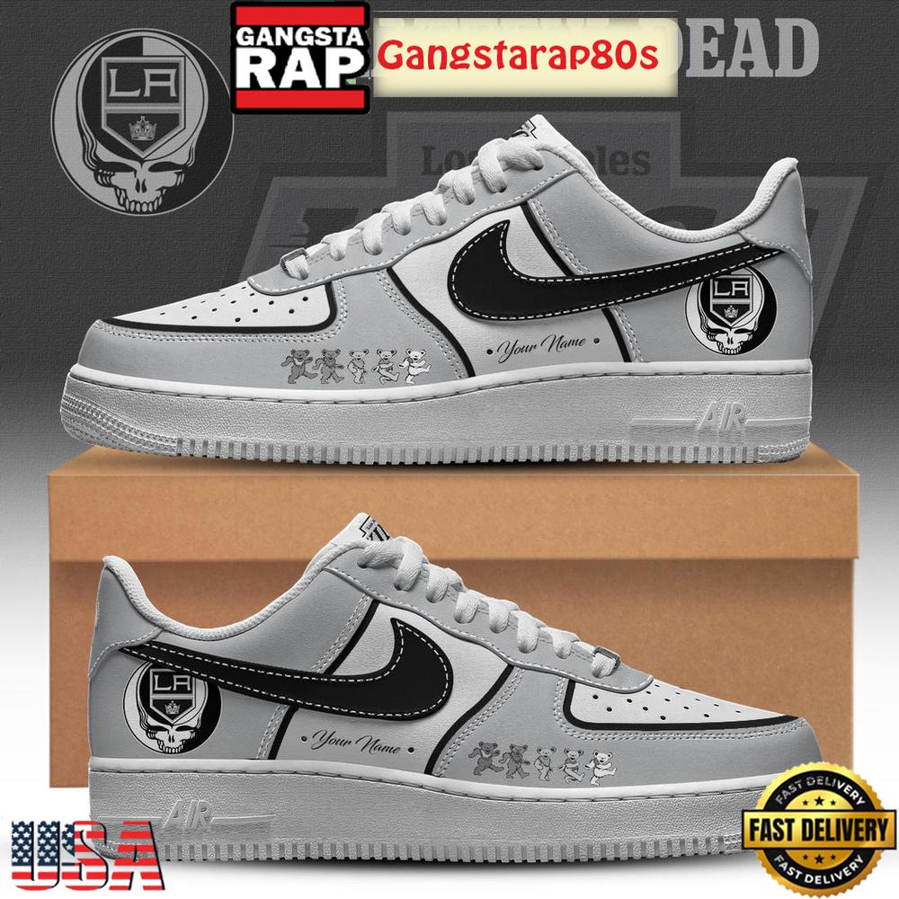 Los Angeles Kings x Grateful Dead Custom Air Force 1 Shoes