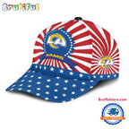 Los Angeles Rams American Flag Pattern Independence Day Baseball Cap