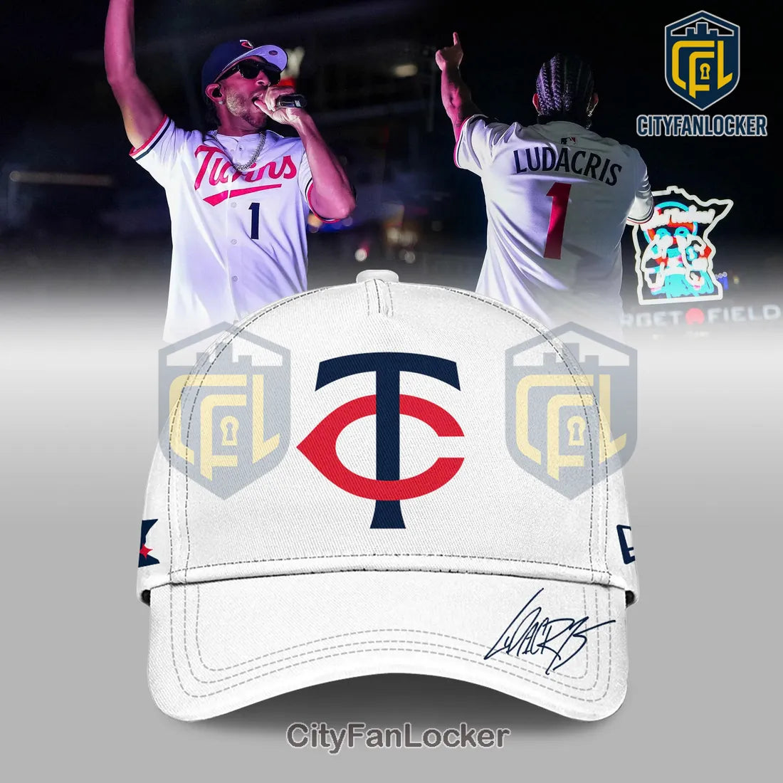 Ludacris x Minnesota Twins White Baseball Jersey 2026