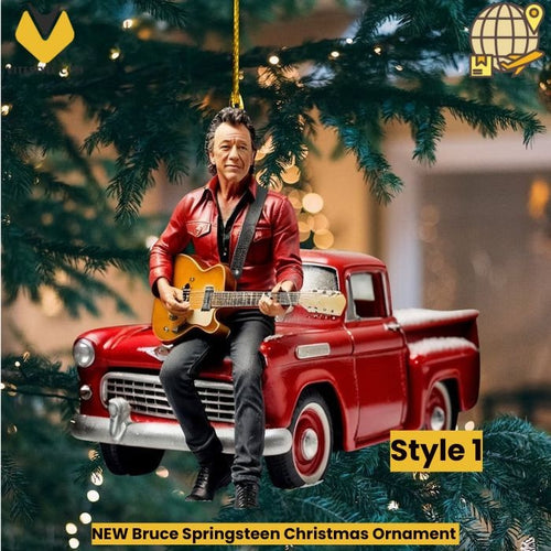 NEW Bruce Springsteen Christmas Ornament