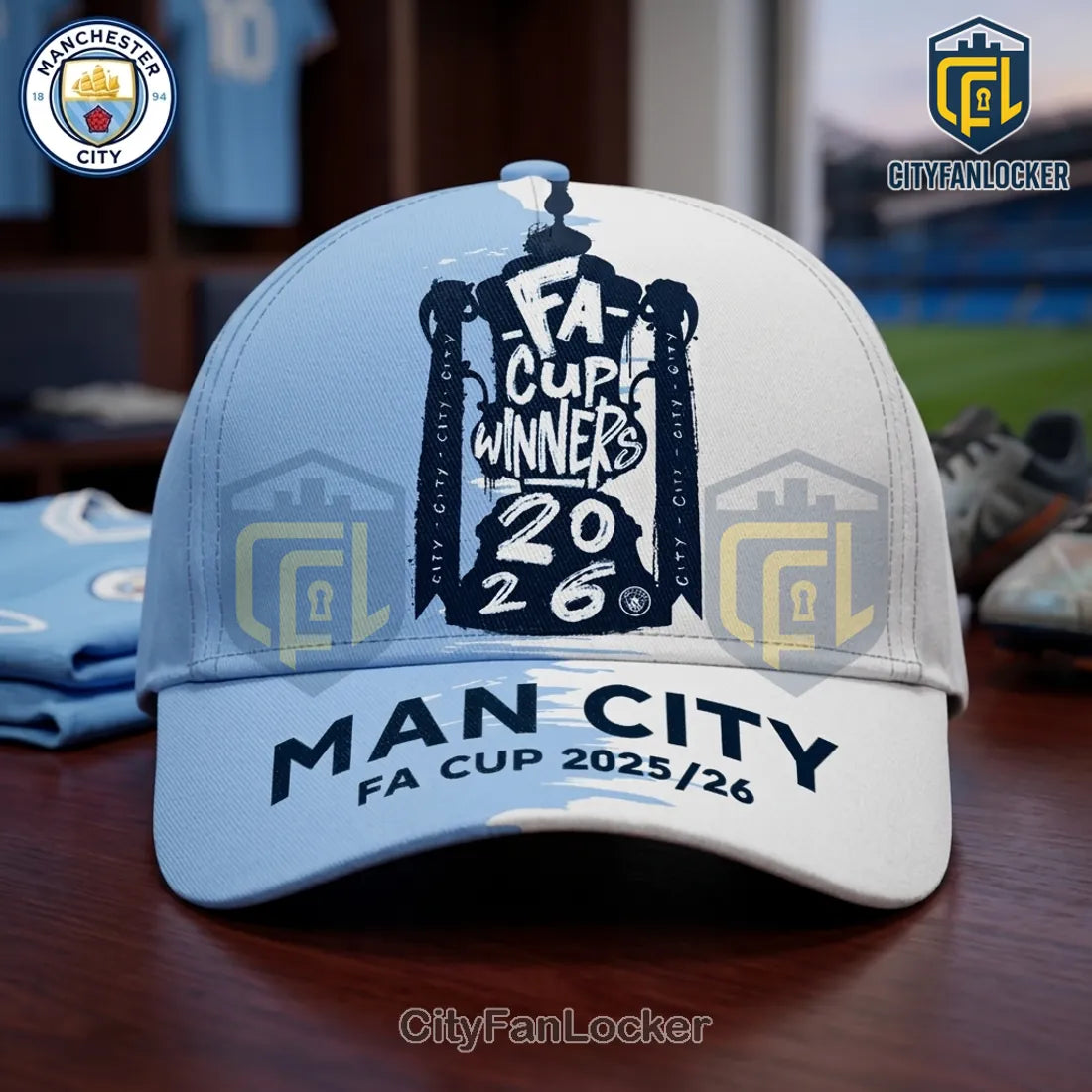 Manchester City FA Cup Winners 2026 Classic Cap