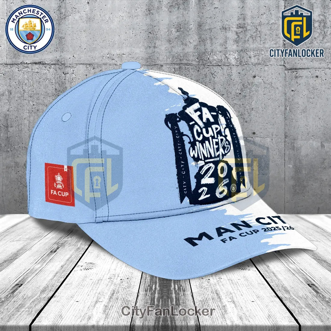 Manchester City FA Cup Winners 2026 Classic Cap
