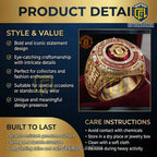Manchester United Red Devils Gold Commemorative Ring