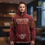 Manly Warringah Sea Eagles Vintage Graphic Pullover Hoodie