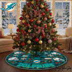 Miami Dolphins Christmas Tree Skirt