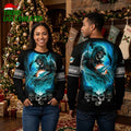 Miami Dolphins Grim Reaper And Skull Ugly Christmas Sweater