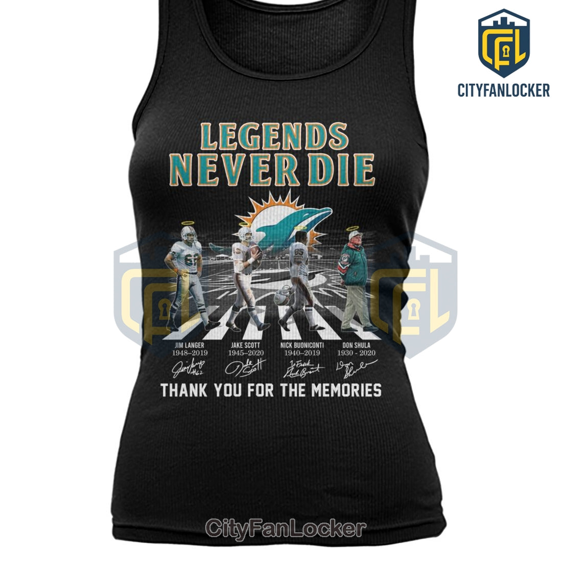 Miami Dolphins Legends Never Die T-Shirt