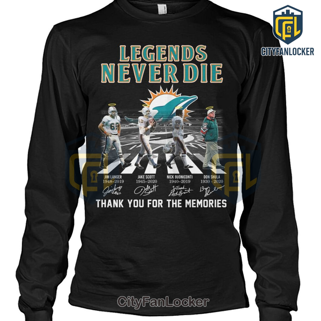 Miami Dolphins Legends Never Die T-Shirt
