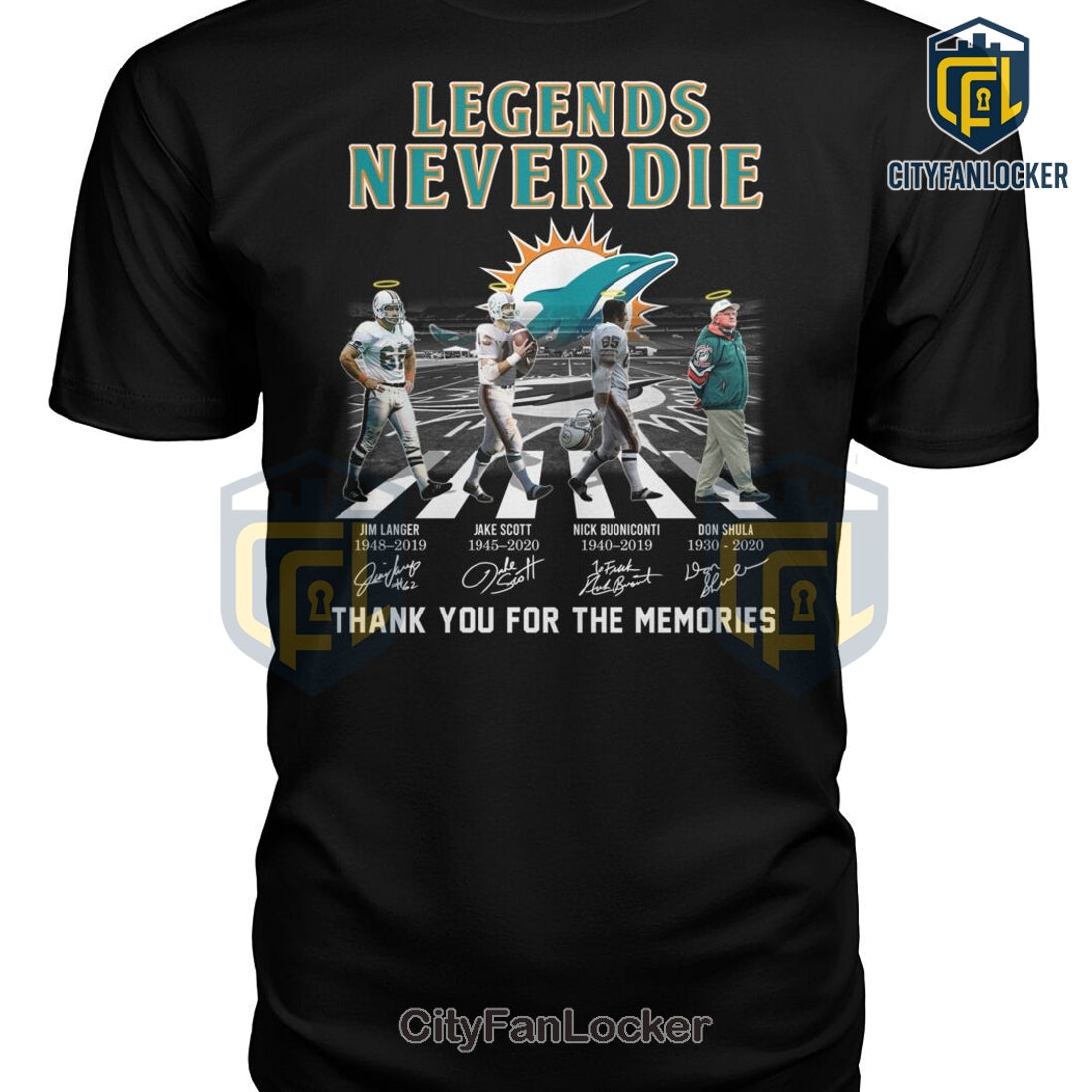 Miami Dolphins Legends Never Die T-Shirt
