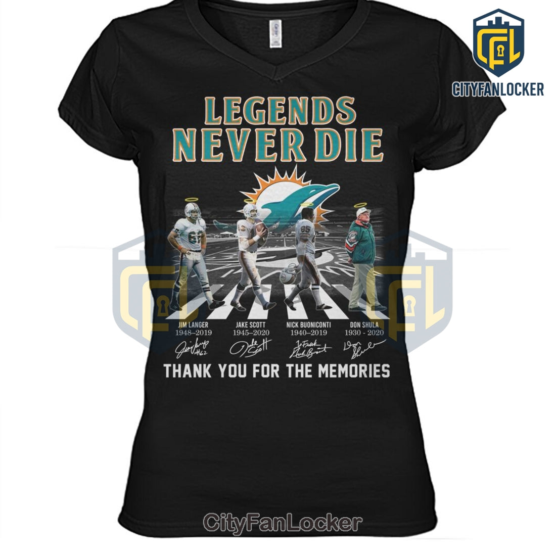 Miami Dolphins Legends Never Die T-Shirt