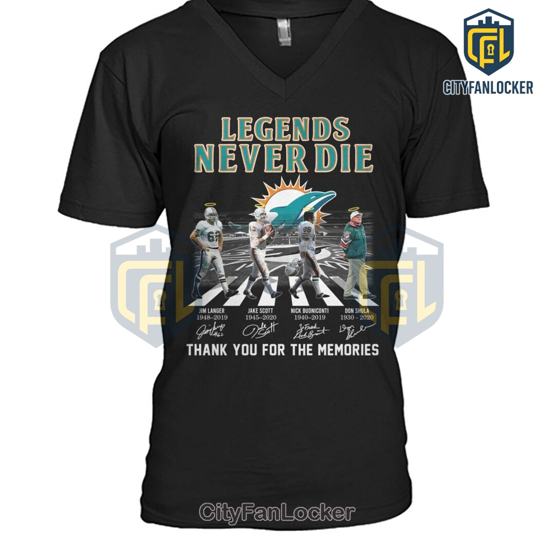 Miami Dolphins Legends Never Die T-Shirt
