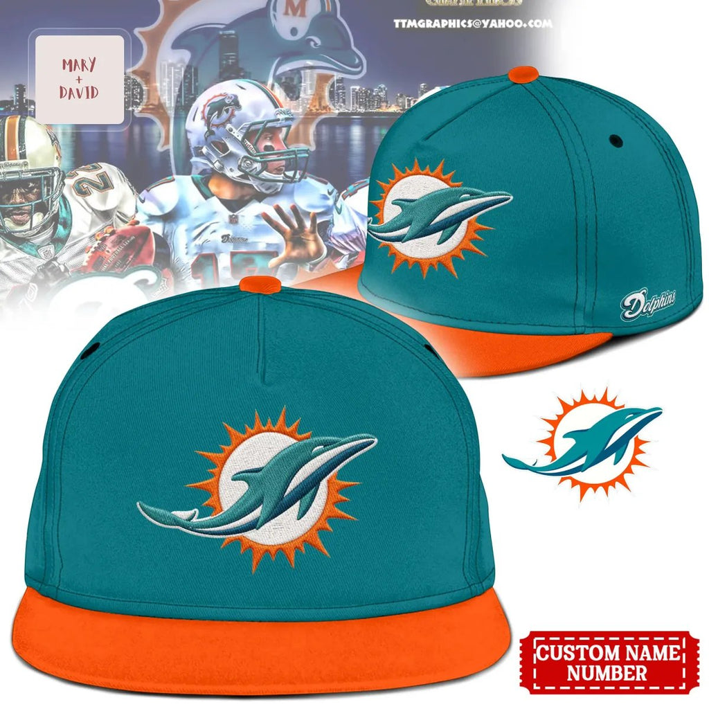 Miami Dolphins NFL Heritage Custom Embroidered Cap