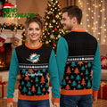 Miami Dolphins Pine Forest Ugly Christmas Sweater