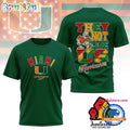 Miami Hurricanes Juneteenth Freedom Day 3D Shirt