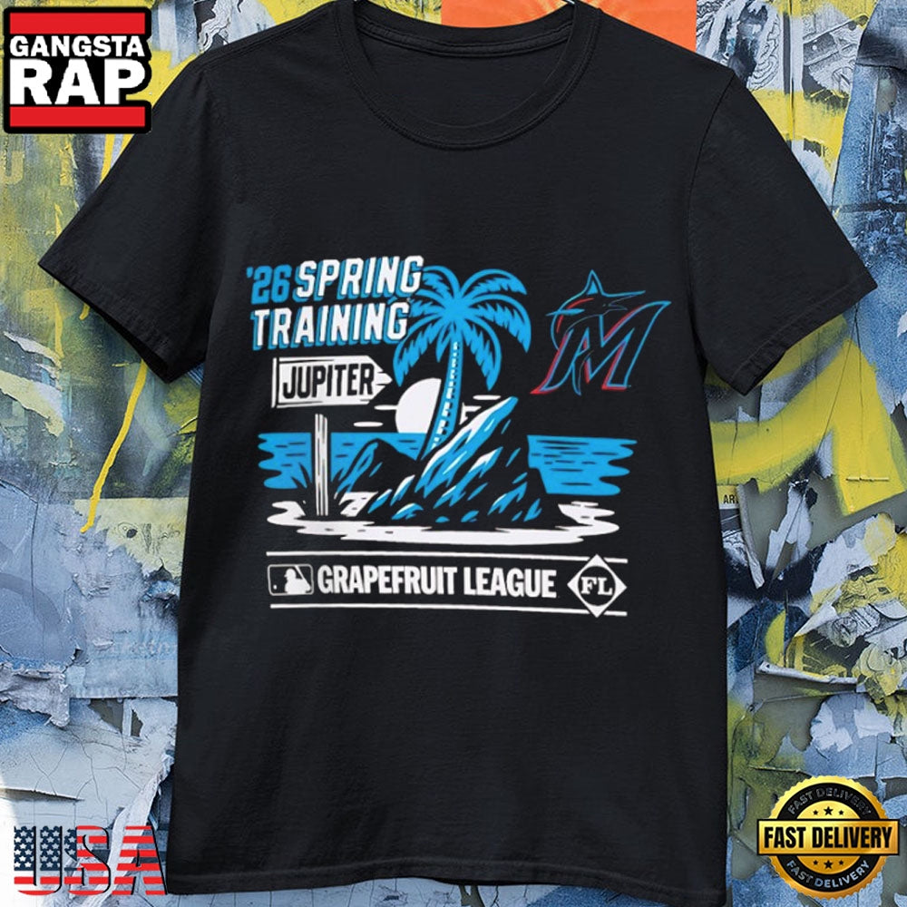Miami Marlins 2026 Grapefruit League Spring Training Baseball T-Shirt