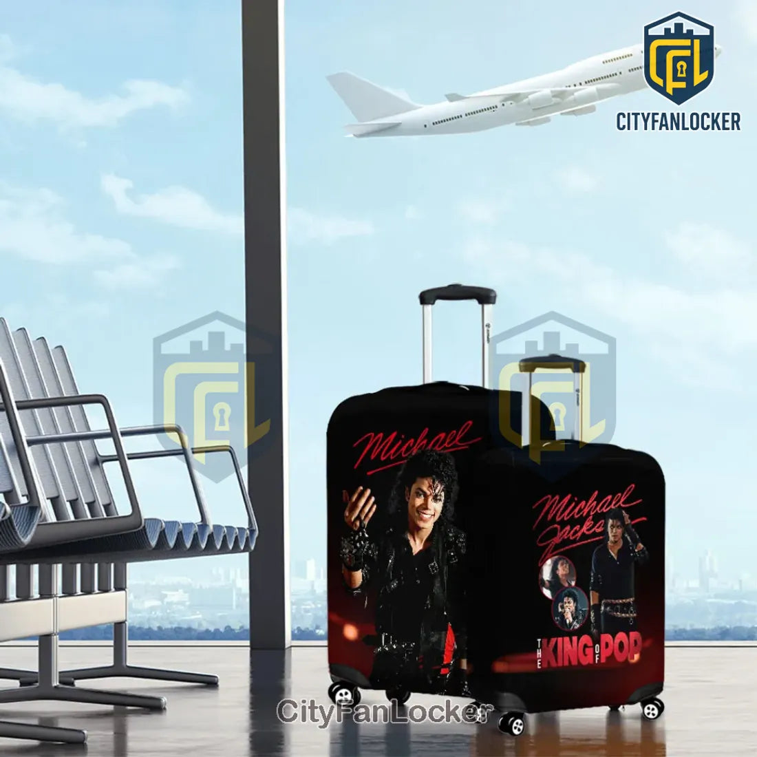 Michael Jackson King of Pop Protective Luggage Cover