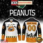 Minnesota Wild Snoopy Peanuts Halloween Custom Hockey Jersey
