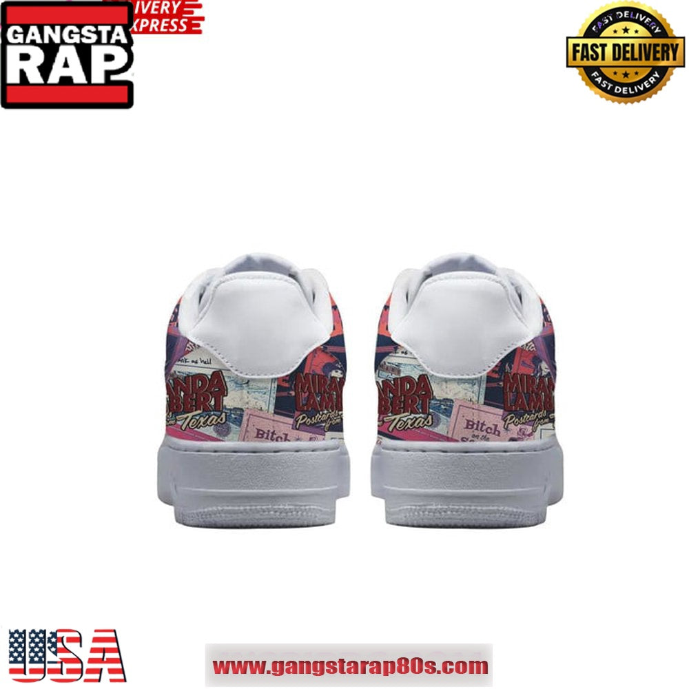 Miranda Lambert Postcards from Texas Air Force 1 Sneakers Shoes
