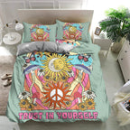 Hippie 4PCS Bedding Set - Expressive Color Bedding Collection