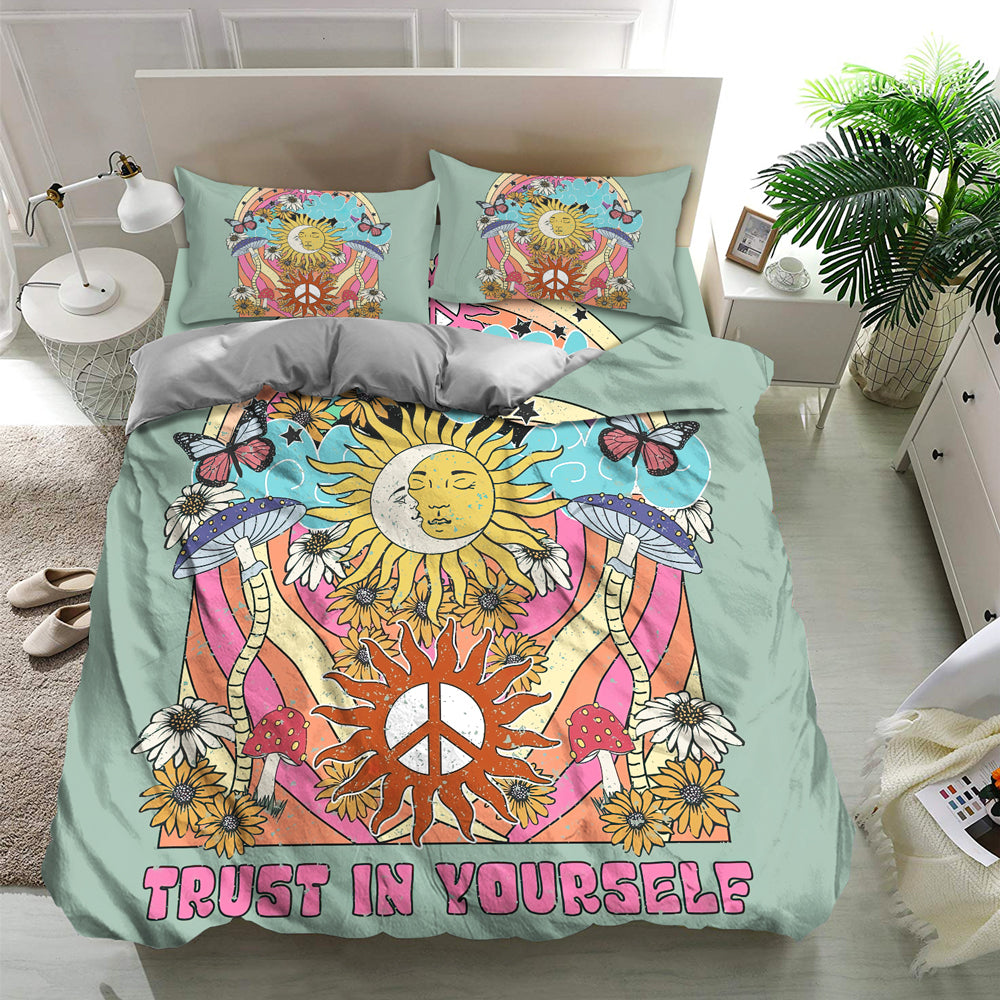 Hippie 4PCS Bedding Set - Expressive Color Bedding Collection