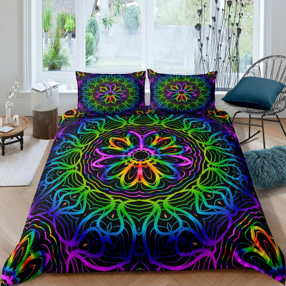 Hippie 4PCS Bedding Set - Freedom Vibe Home Bedding