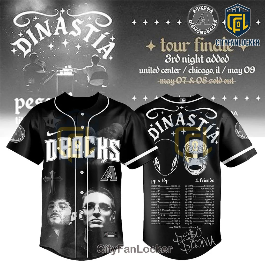 MLB x Dinastía Tour D-Backs Limited Edition 2026 Baseball Jersey