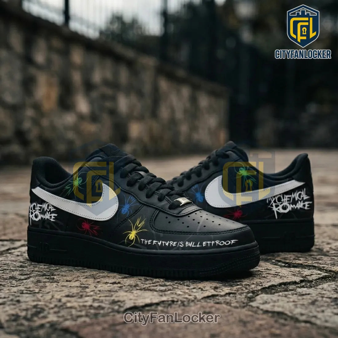 My Chemical Romance Killjoys Bulletproof Air Force 1 Sneakers