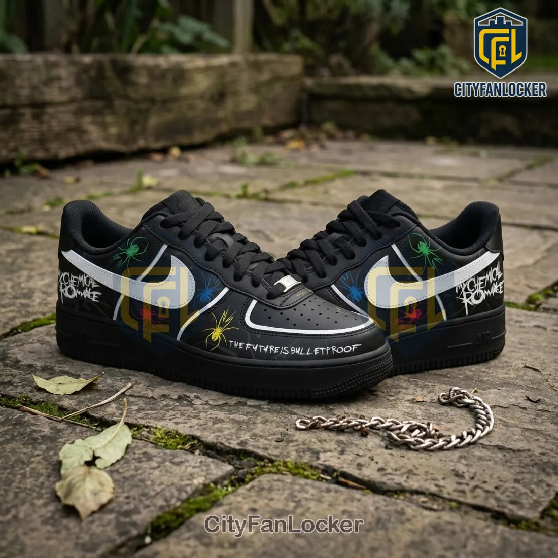 My Chemical Romance Killjoys Bulletproof Air Force 1 Sneakers