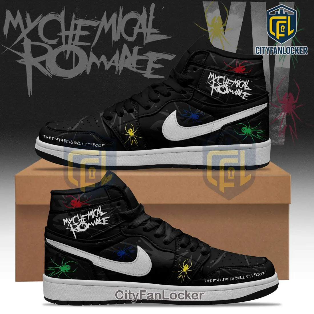 My Chemical Romance Killjoys XV Custom Air Force 1 Sneakers